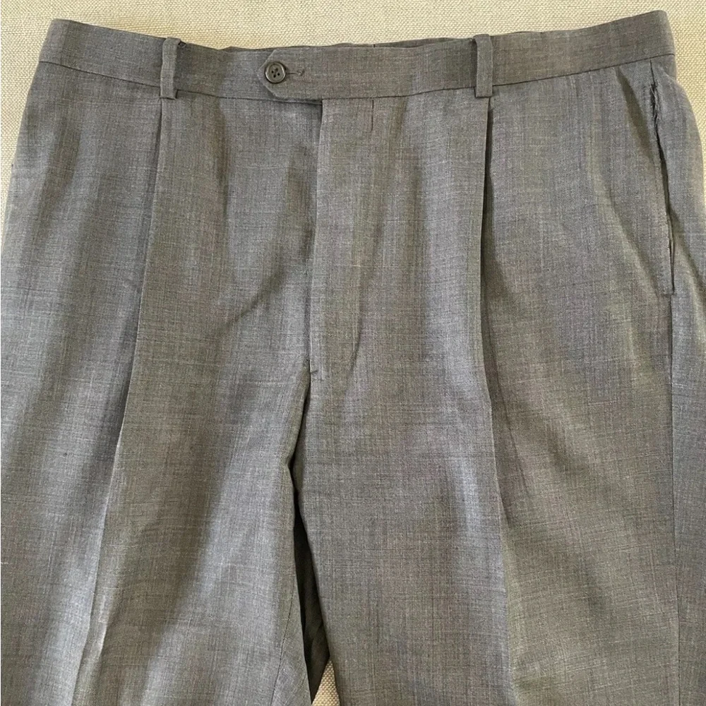 JOSEPH‎ ABBOUD Made in USA Vintage Wool 2-Button Suit in Everyday Gray Size 44 L